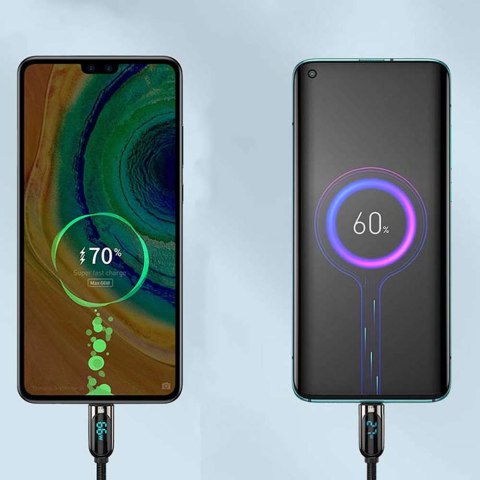 Baseus Kabel Baseus Display Fast Charging USB do USB-C Type C 66W 1m Czarny Baseus Kabel Baseus Display Fast Charging USB do USB-C Type C 66W 1m Czarny
