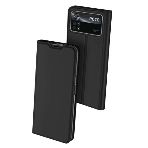 Dux Ducis Etui ochronne z klapką Dux Ducis Skin Pro skórzane do Xiaomi Poco X4 Pro 5G Czarne Dux Ducis Etui ochronne z klapką Dux Ducis Skin Pro skórzane do Xiaomi Poco X4 Pro 5G Czarne