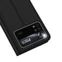 Dux Ducis Etui ochronne z klapką Dux Ducis Skin Pro skórzane do Xiaomi Poco X4 Pro 5G Czarne