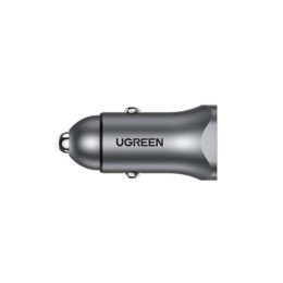 UGreen Ładowarka samochodowa UGREEN CD130, USB-A+PD 3.0, USB-C, QC3.0 30W (szara)