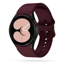 4kom.pl Pasek gumowy Iconband do Samsung Galaxy Watch 4 40 / 42 / 44 / 46 mm Bordo