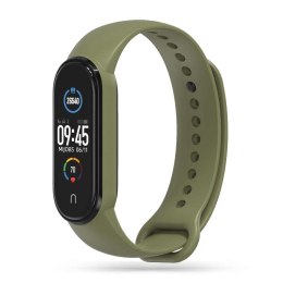 4kom.pl Pasek opaska sportowa IconBand do Xiaomi Mi Smart Band 5 / 6 / 6 NFC / 7 Military Green