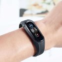 4kom.pl Pasek sportowy Armour do Xiaomi Mi Smart Band 5 / 6 / 6 NFC / 7 Black