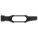 4kom.pl Pasek sportowy Armour do Xiaomi Mi Smart Band 5 / 6 / 6 NFC / 7 Black