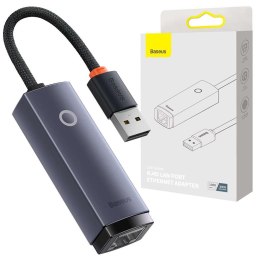 Baseus Adapter karta sieciowa LAN Baseus Erhernet przejściówka USB-A do RJ45 1000Mbps