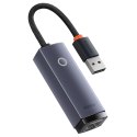 Baseus Adapter karta sieciowa LAN Baseus Erhernet przejściówka USB-A do RJ45 1000Mbps