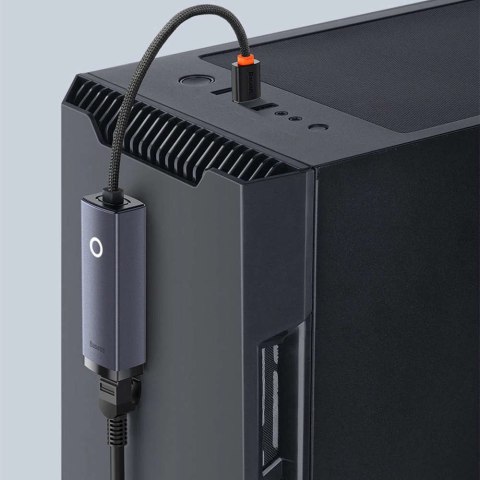 Baseus Adapter karta sieciowa LAN Baseus Erhernet przejściówka USB-A do RJ45 1000Mbps Baseus Adapter karta sieciowa LAN Baseus Erhernet przejściówka USB-A do RJ45 1000Mbps