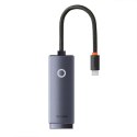 Baseus Adapter karta sieciowa LAN Baseus Erhernet przejściówka USB-C do RJ45 1000Mbps
