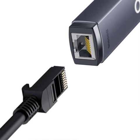 Baseus Adapter karta sieciowa LAN Baseus Erhernet przejściówka USB-C do RJ45 1000Mbps Baseus Adapter karta sieciowa LAN Baseus Erhernet przejściówka USB-C do RJ45 1000Mbps