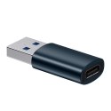 Baseus Adapter przejściówka Baseus Ingenuity OTG USB 3.1 do USB-C Typ C Niebieski