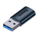 Baseus Adapter przejściówka Baseus Ingenuity OTG USB 3.1 do USB-C Typ C Niebieski