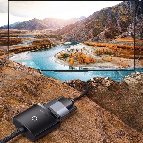 Baseus Adapter przejściówka Baseus Lite Series Konwerter HDMI do VGA Baseus Adapter przejściówka Baseus Lite Series Konwerter HDMI do VGA