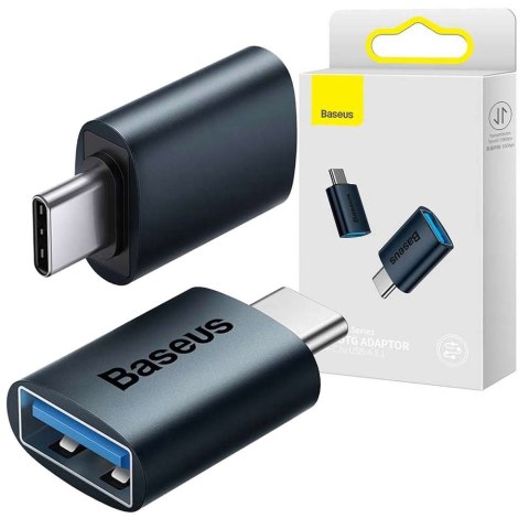 Baseus Adapter przejściówka Baseus Mini OTG Adaptor USB-A do USB-C Typ C Niebieski Baseus Adapter przejściówka Baseus Mini OTG Adaptor USB-A do USB-C Typ C Niebieski