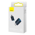 Baseus Adapter przejściówka Baseus Mini OTG Adaptor USB-A do USB-C Typ C Niebieski