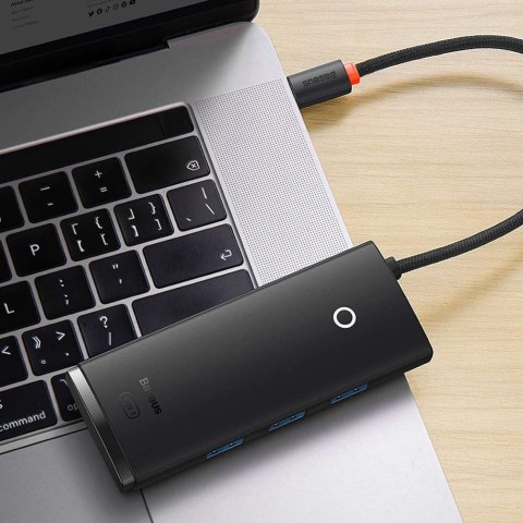 Baseus HUB Adapter Baseus Lite Series przejściówka rozdzielacz USB-A do 4x USB-A 25cm Baseus HUB Adapter Baseus Lite Series przejściówka rozdzielacz USB-A do 4x USB-A 25cm