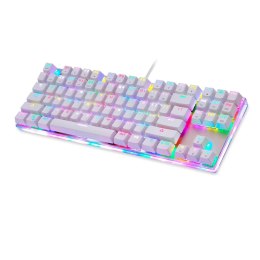 Motospeed Klawiatura mechaniczna gamingowa Motospeed K87S RGB (biała)