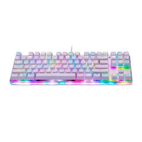 Motospeed Klawiatura mechaniczna gamingowa Motospeed K87S RGB (biała) Motospeed Klawiatura mechaniczna gamingowa Motospeed K87S RGB (biała)