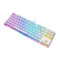 Motospeed Klawiatura mechaniczna gamingowa Motospeed K87S RGB (biała)