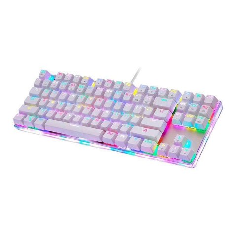 Motospeed Klawiatura mechaniczna gamingowa Motospeed K87S RGB (biała) Motospeed Klawiatura mechaniczna gamingowa Motospeed K87S RGB (biała)