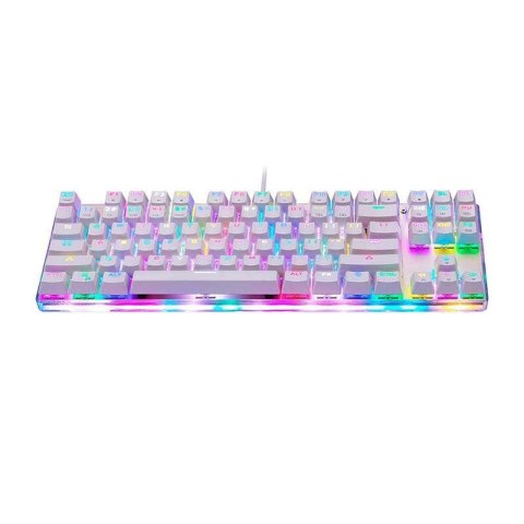 Motospeed Klawiatura mechaniczna gamingowa Motospeed K87S RGB (biała) Motospeed Klawiatura mechaniczna gamingowa Motospeed K87S RGB (biała)