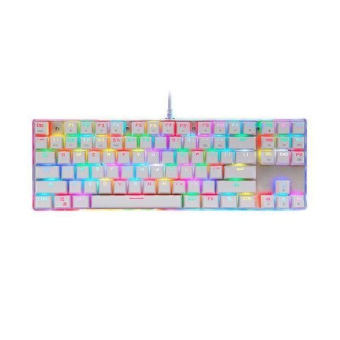 Motospeed Klawiatura mechaniczna gamingowa Motospeed K87S RGB (biała) Motospeed Klawiatura mechaniczna gamingowa Motospeed K87S RGB (biała)
