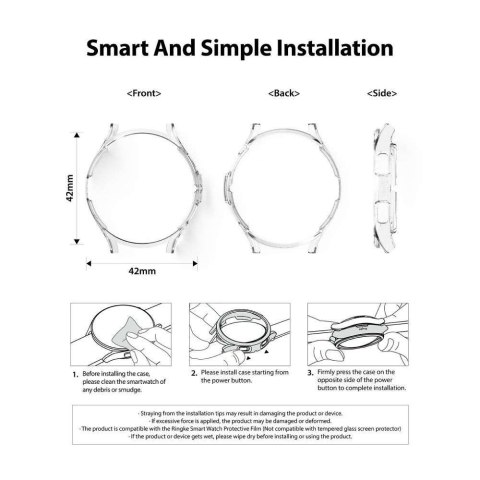 Ringke Etui nakładka Ringke Slim 2-pack do Samsung Galaxy Watch 4 Classic 42 mm Clear Ringke Etui nakładka Ringke Slim 2-pack do Samsung Galaxy Watch 4 Classic 42 mm Clear