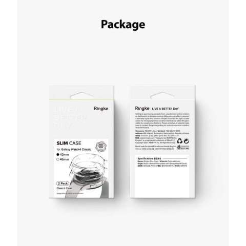 Ringke Etui nakładka Ringke Slim 2-pack do Samsung Galaxy Watch 4 Classic 42 mm Clear Ringke Etui nakładka Ringke Slim 2-pack do Samsung Galaxy Watch 4 Classic 42 mm Clear