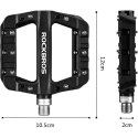 RockBros Pedały rowerowe RockBros 2017-12CBK platformowe nylon Czarne