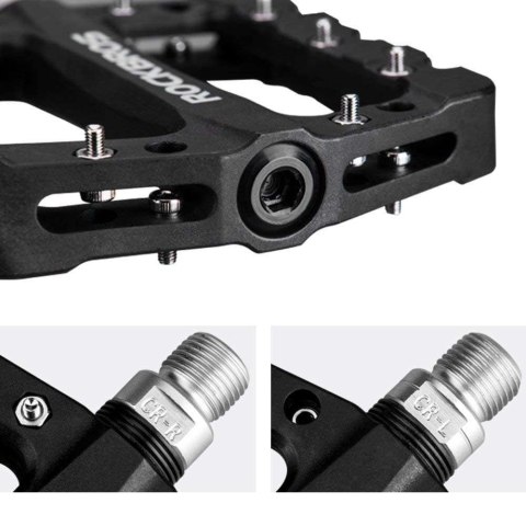 RockBros Pedały rowerowe RockBros 2017-12CBK platformowe nylon Czarne RockBros Pedały rowerowe RockBros 2017-12CBK platformowe nylon Czarne
