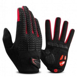 RockBros Rękawiczki rowerowe L RockBros rękawice na rower S169-1BR-L Czarno-Czerwone