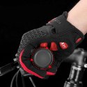RockBros Rękawiczki rowerowe L RockBros rękawice na rower S169-1BR-L Czarno-Czerwone