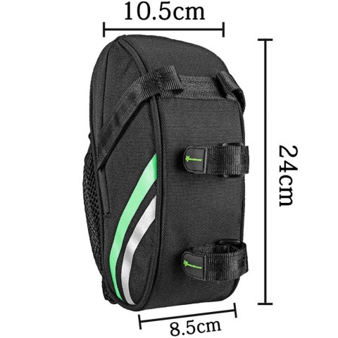 RockBros Torba rowerowa RockBros C7-BK sakwa na rower na bidon podsiodłowa pod siodełko Czarna RockBros Torba rowerowa RockBros C7-BK sakwa na rower na bidon podsiodłowa pod siodełko Czarna