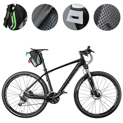 RockBros Torba rowerowa RockBros C7-BK sakwa na rower na bidon podsiodłowa pod siodełko Czarna RockBros Torba rowerowa RockBros C7-BK sakwa na rower na bidon podsiodłowa pod siodełko Czarna