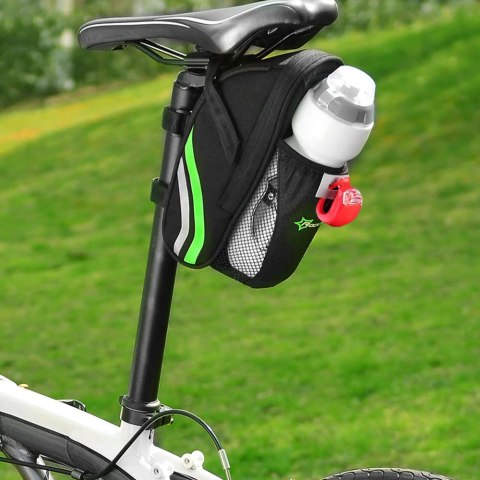 RockBros Torba rowerowa RockBros C7-BK sakwa na rower na bidon podsiodłowa pod siodełko Czarna RockBros Torba rowerowa RockBros C7-BK sakwa na rower na bidon podsiodłowa pod siodełko Czarna