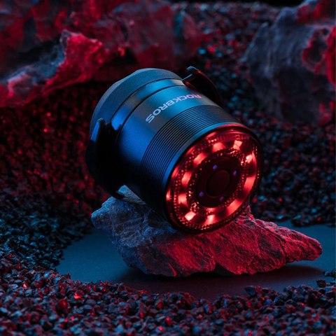 RockBros Tylna lampka rowerowa wodoodporna RockBros Q1 7x kolor LED USB pod siodełko oświetlenie światło na tył RockBros Tylna lampka rowerowa wodoodporna RockBros Q1 7x kolor LED USB pod siodełko oświetlenie światło na tył