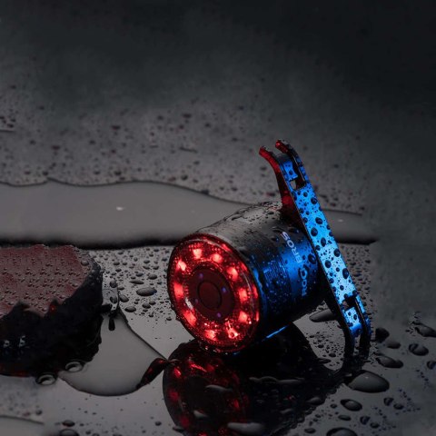 RockBros Tylna lampka rowerowa wodoodporna RockBros Q1 7x kolor LED USB pod siodełko oświetlenie światło na tył RockBros Tylna lampka rowerowa wodoodporna RockBros Q1 7x kolor LED USB pod siodełko oświetlenie światło na tył