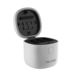 Telesin Wodoodporna ładowarka trójkanałowa Allin box Telesin dla GoPro Hero 9 / Hero 10 (GP-BTR-904-GY)