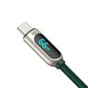 Baseus Kabel 2m Baseus Display Fast Charging USB-A do USB-C 66W wyświetlacz 2m Zielony