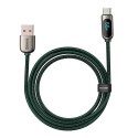 Baseus Kabel 2m Baseus Display Fast Charging USB-A do USB-C 66W wyświetlacz 2m Zielony