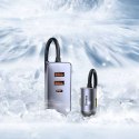 Baseus Ładowarka samochodowa Baseus Share Together z przedłużaczem 3x USB + USB-C 120W Szara