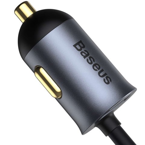 Baseus Ładowarka samochodowa Baseus Share Together z przedłużaczem 3x USB + USB-C 120W Szara Baseus Ładowarka samochodowa Baseus Share Together z przedłużaczem 3x USB + USB-C 120W Szara