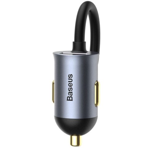 Baseus Ładowarka samochodowa Baseus Share Together z przedłużaczem 3x USB + USB-C 120W Szara Baseus Ładowarka samochodowa Baseus Share Together z przedłużaczem 3x USB + USB-C 120W Szara
