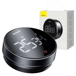 Baseus Minutnik stoper kuchenny timer Baseus Heyo Pro Dark cyfrowy czasomierz obrotowy Szary