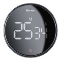 Baseus Minutnik stoper kuchenny timer Baseus Heyo Pro Dark cyfrowy czasomierz obrotowy Szary