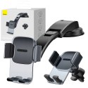 Baseus Uchwyt samochodowy do auta Baseus Easy Control Clamp do kratki na kokpit Czarny