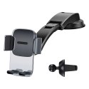 Baseus Uchwyt samochodowy do auta Baseus Easy Control Clamp do kratki na kokpit Czarny