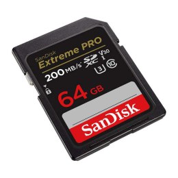 SanDisk Karta pamięci SANDISK EXTREME PRO SDXC 64GB 200/90 MB/s UHS-I U3 (SDSDXXU-064G-GN4IN)