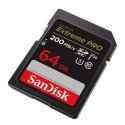 SanDisk Karta pamięci SANDISK EXTREME PRO SDXC 64GB 200/90 MB/s UHS-I U3 (SDSDXXU-064G-GN4IN)