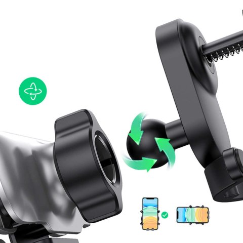 UGreen Uchwyt samochodowy do auta grawitacyjny do telefonu UGREEN LP228 na kratkę Czarny UGreen Uchwyt samochodowy do auta grawitacyjny do telefonu UGREEN LP228 na kratkę Czarny
