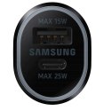 Samsung Oryginalna Ładowarka do samochodu Samsung EP-L4020NBEGEU USB + TYPE-C 15W/ 25W Czarna